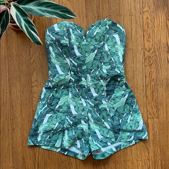 HM palm leaf romper - Picture 2 of 4